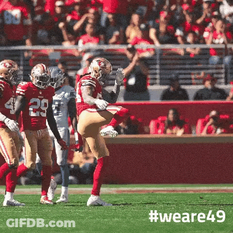 Football Player Kicking Ball WeAre49 GIF