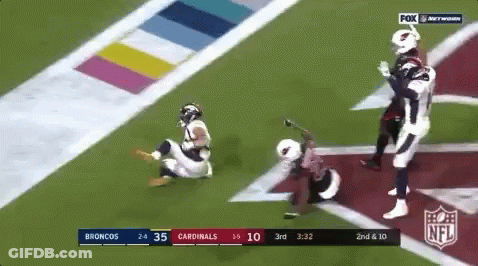 Football Player Kneeling Broncos Cardinals GIF
