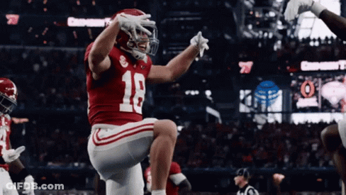 Football Player Kneeling Hello Chat GIF