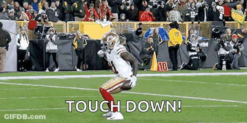 Football Player Kneeling Touch Down GIF