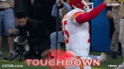 Football Player Kneeling Touchdown GIF
