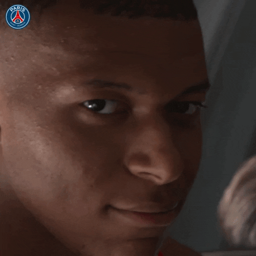 Football Player Kylian Mbappe Smile Wink And Kiss GIF