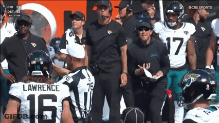 Football Player Lawrence Talking To Referee GIF