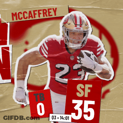 Football Player McCaffrey Poster GIF