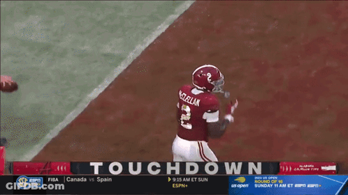 Football Player McClellan On Back Of Shirt GIF