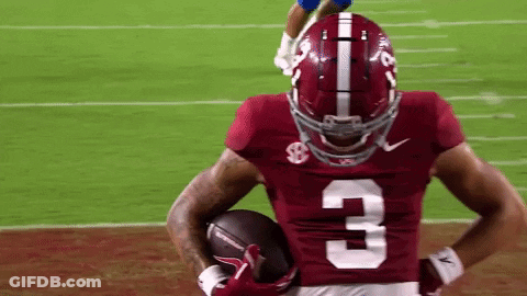 Football Player No 3 Holding Football GIF