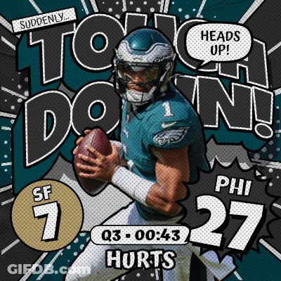 Football Player Number 1 Holding Football GIF