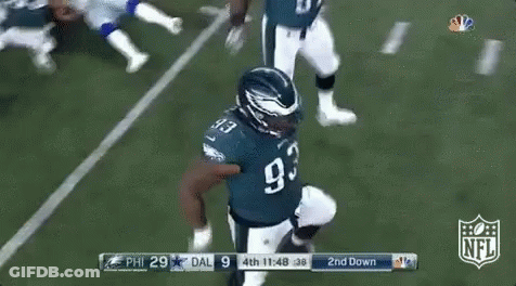 Football Player Number 1 Jumping In Air GIF