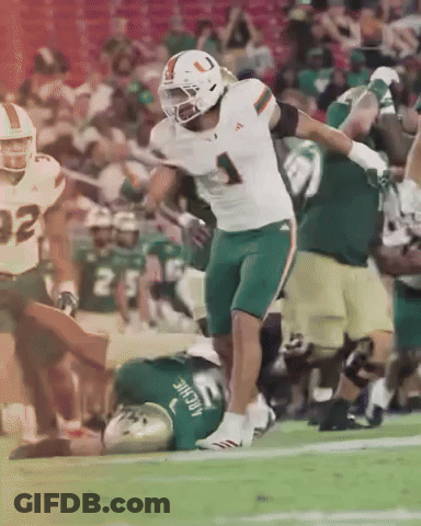 Football Player Number 1 GIF