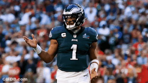 Football Player Number 1 On Field GIF