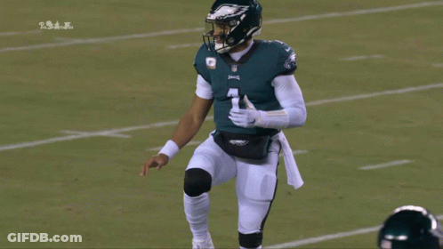 Football Player Number 1 On One Leg GIF