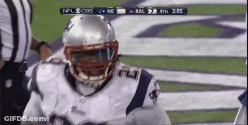 Football Player Number 1 Running GIF