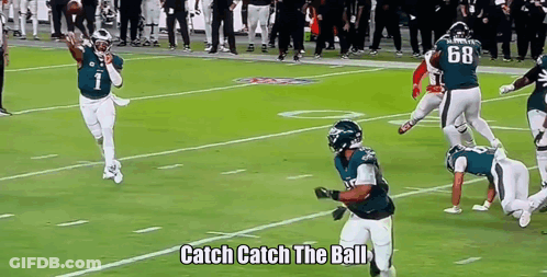 Football Player Number 1 Throwing Pass GIF