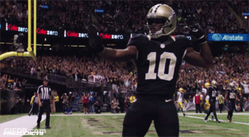 Football Player Number 10 Celebrating GIF
