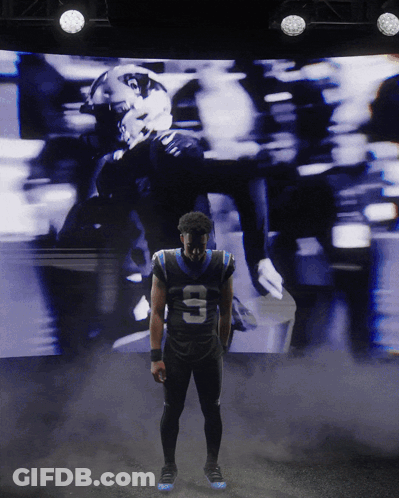 Football Player Number 10 In Front Of Screen GIF