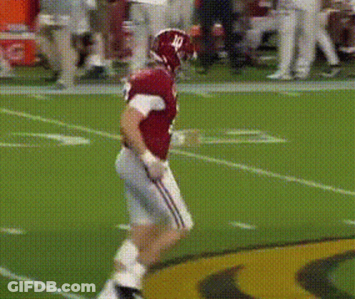 Football Player Number 10 On Field GIF
