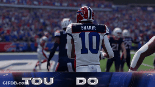Football Player Number 10 On Field GIF