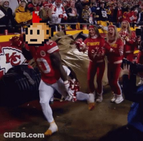 Football Player Number 10 Running GIF