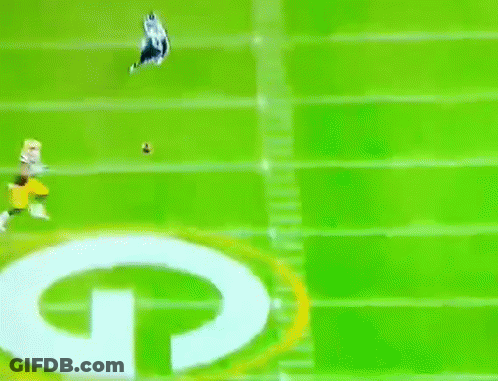 Football Player Number 10 Running On Field GIF