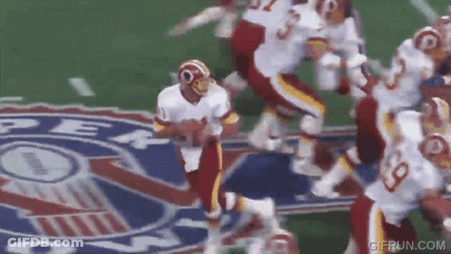 Football Player Number 10 Running With Ball GIF