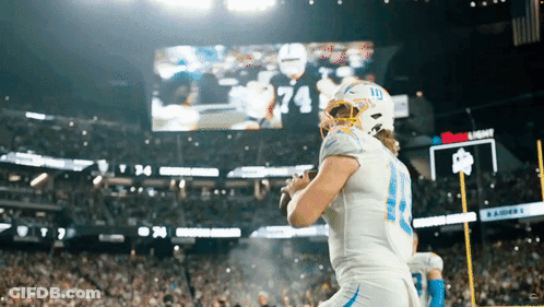 Football Player Number 10 Running With Ball GIF