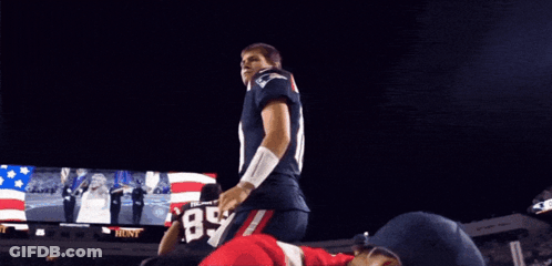 Football Player Number 10 With Fireworks GIF