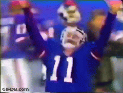 Football Player Number 11 Arms In Air GIF