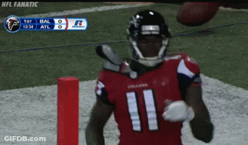 Football Player Number 11 Celebrating GIF