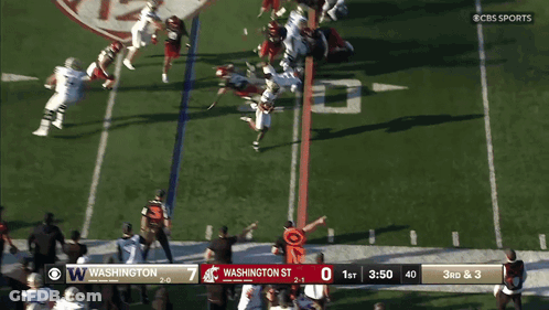 Football Player Number 11 In Front Of Referee GIF