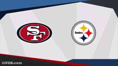 Football Player Number 11 In Front Of Steelers Logo GIF
