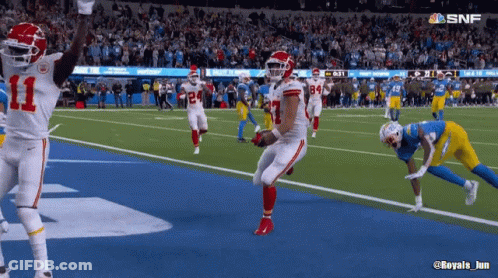 Football Player Number 11 Jumping GIF