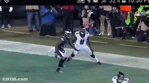 Football Player Number 11 Running GIF