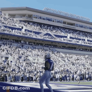 Football Player Number 11 Running On Field GIF