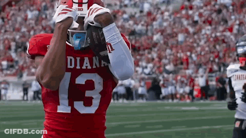Football Player Number 11 Running With Ball GIF
