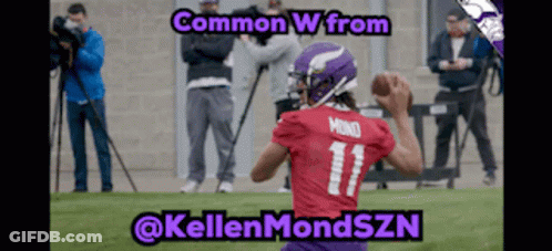 Football Player Number 11 Throwing Ball GIF