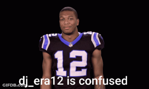 Football Player Number 12 Confused GIF