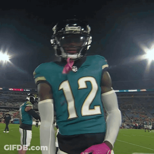 Football Player Number 12 On Field GIF