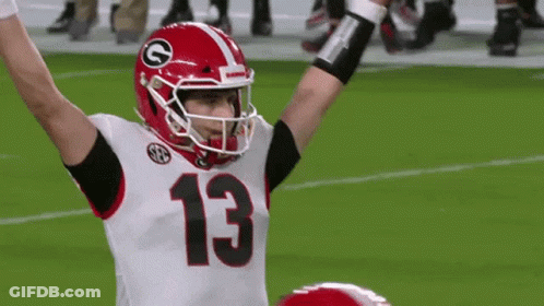Football Player Number 13 Celebrating GIF