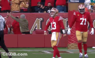 Football Player Number 13 On Field GIF
