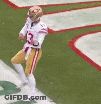 Football Player Number 13 On Field GIF