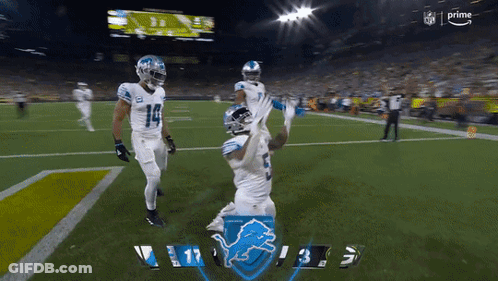 Football Player Number 14 Celebrating GIF