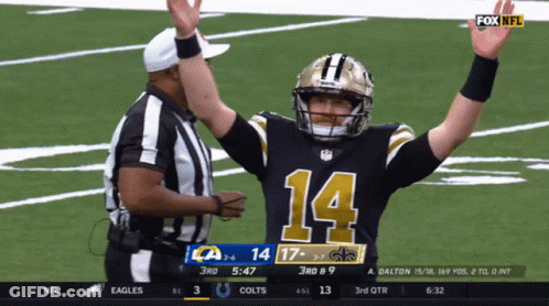 Football Player Number 14 GIF