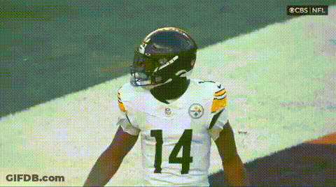 Football Player Number 14 On Field GIF
