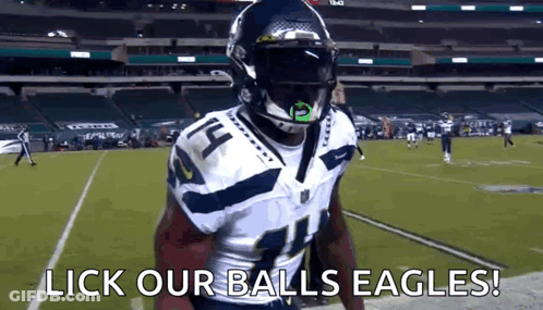 Football Player Number 14 On Field GIF