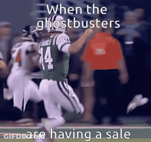 Football Player Number 14 Running GIF
