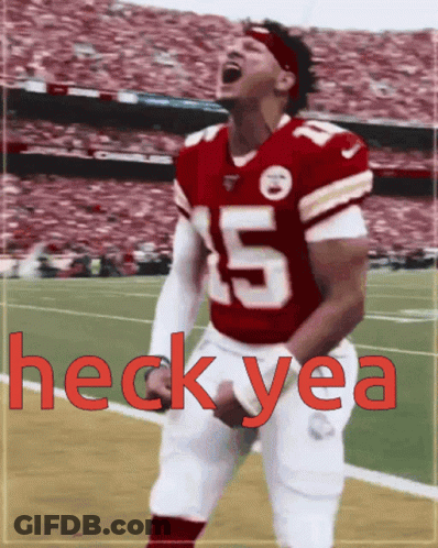 Football Player Number 15 Celebrating On Field GIF