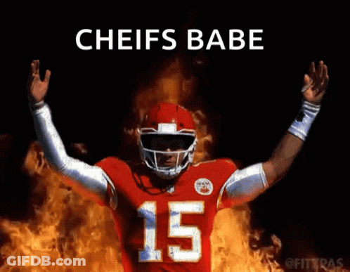 Football Player Number 15 In Front Of Flames GIF