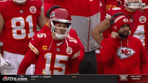 Football Player Number 15 In Stands GIF