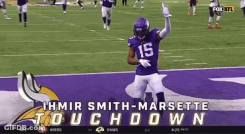 Football Player Number 15 On Field GIF
