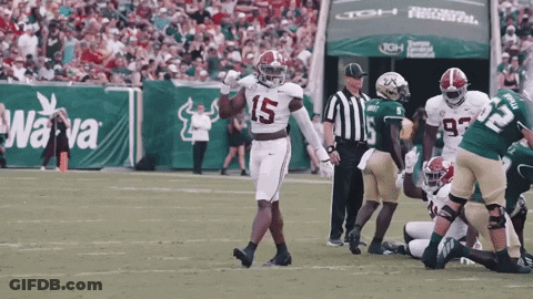 Football Player Number 15 On Field GIF